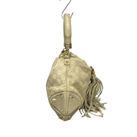 GUCCI Indie 177139 Gray Beige Leather - Tote Bag - Picture 4 of 16